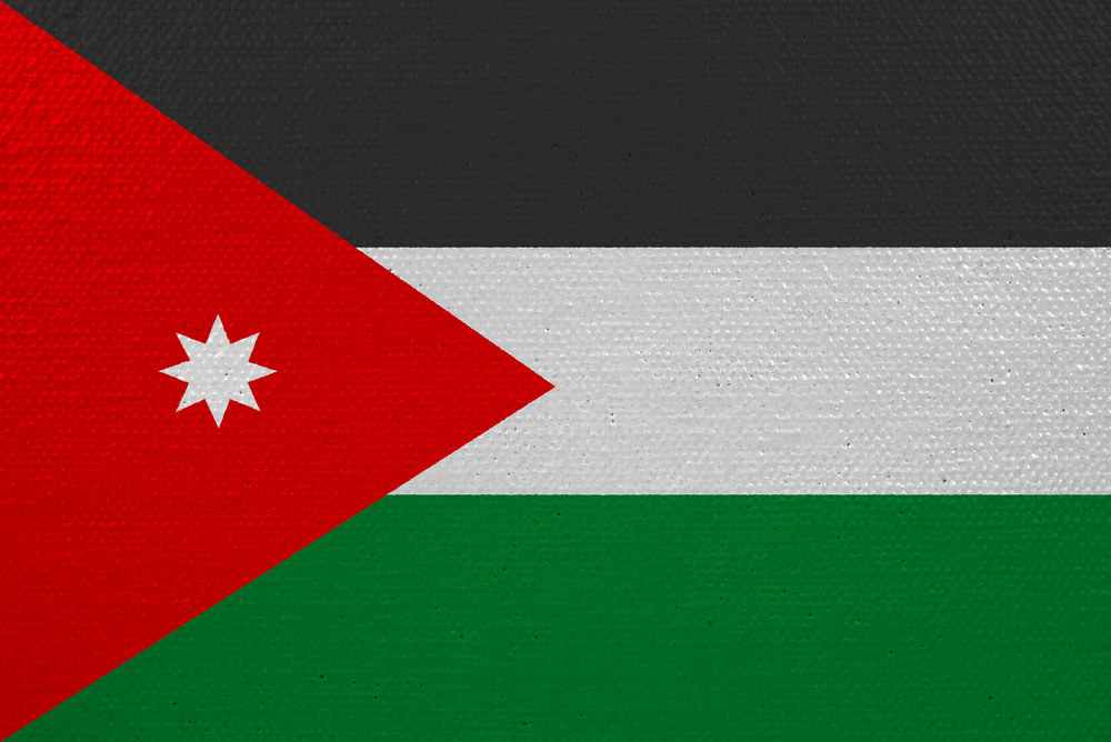 jordan flag on canvas